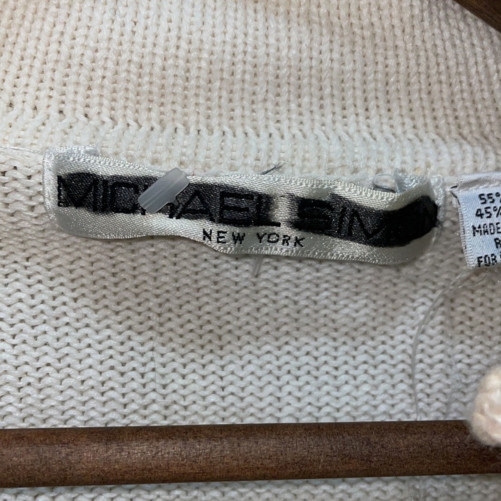 NEW Vintage Michael Simon Chop Suey Artist Sweater Cardigan Art 90s Fun Size 2X - Picture 3 of 9